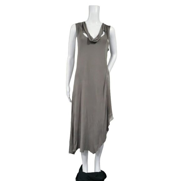 My Tribe Asymmetrical Raw Hem High Low Dress L - Picture 4 of 12